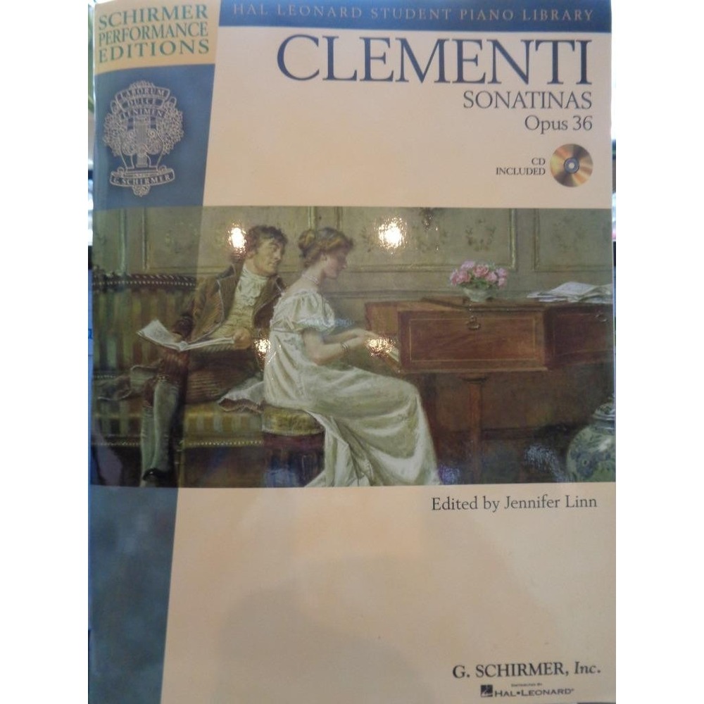 Schirmer Clementi Sonatinas Opus 36 w/ CD Hal Leonard Student Music Book